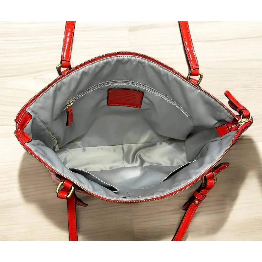 Coach 25051 Poppy Signature C Oxford Small Tote Bag